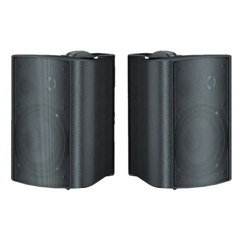 Herdio 5.25’’ 2PCS 300W Outdoor Waterproof Passive Speakers All Weather Wall Mount System For Garage Basement living