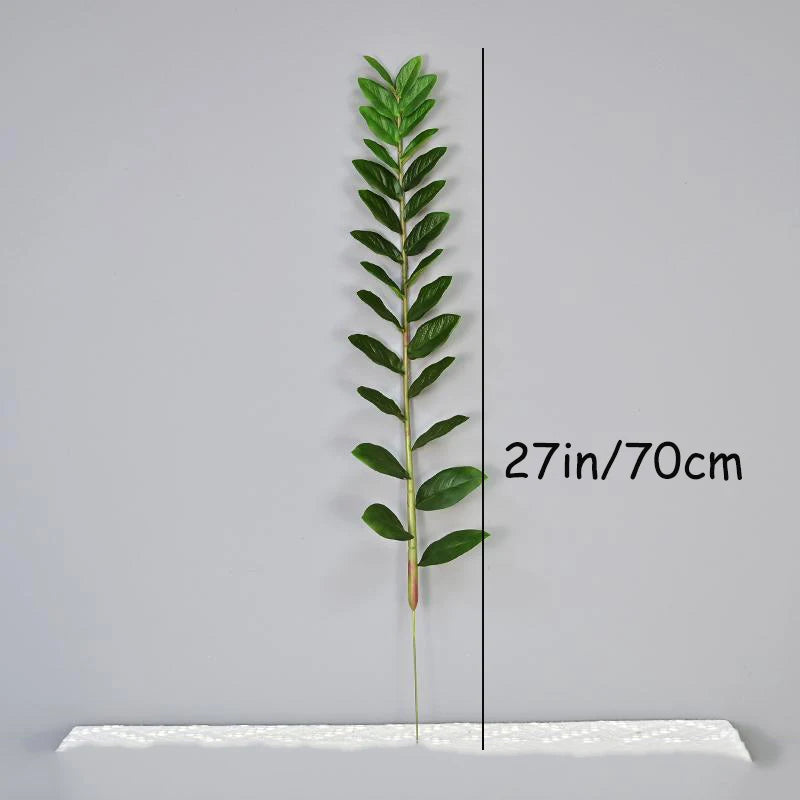 40-70cm Fake Ficus Tree Artificial Money Leaf Plants Plastic Banyan Leaves Real Touch Zamioculcas Plants For Home Shop