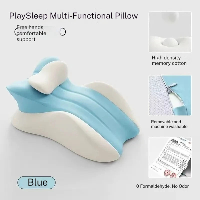Couples Butt Cushion Adults Sitting Lying Bed Waist Cushion Memory Foam Office Chair Washable Backrest & Lumbar Support