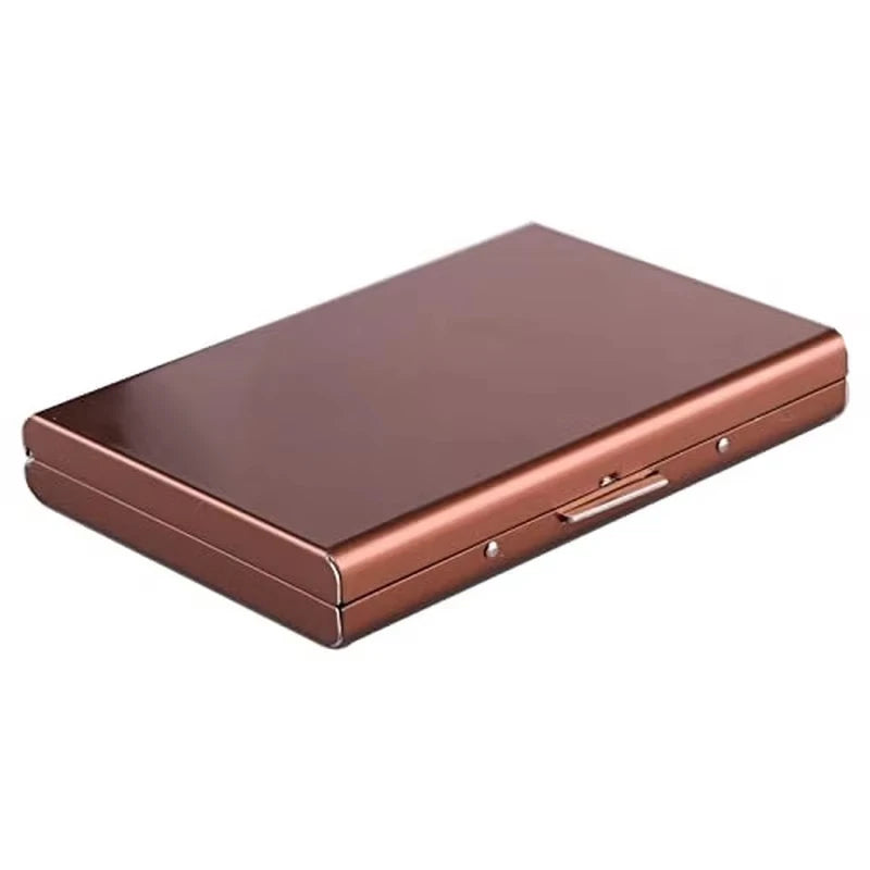 1pc Card Holder Men RFID Blocking Aluminum Metal Slim Wallet Money Bag Anti-scan Credit Card Holder Thin Case Small