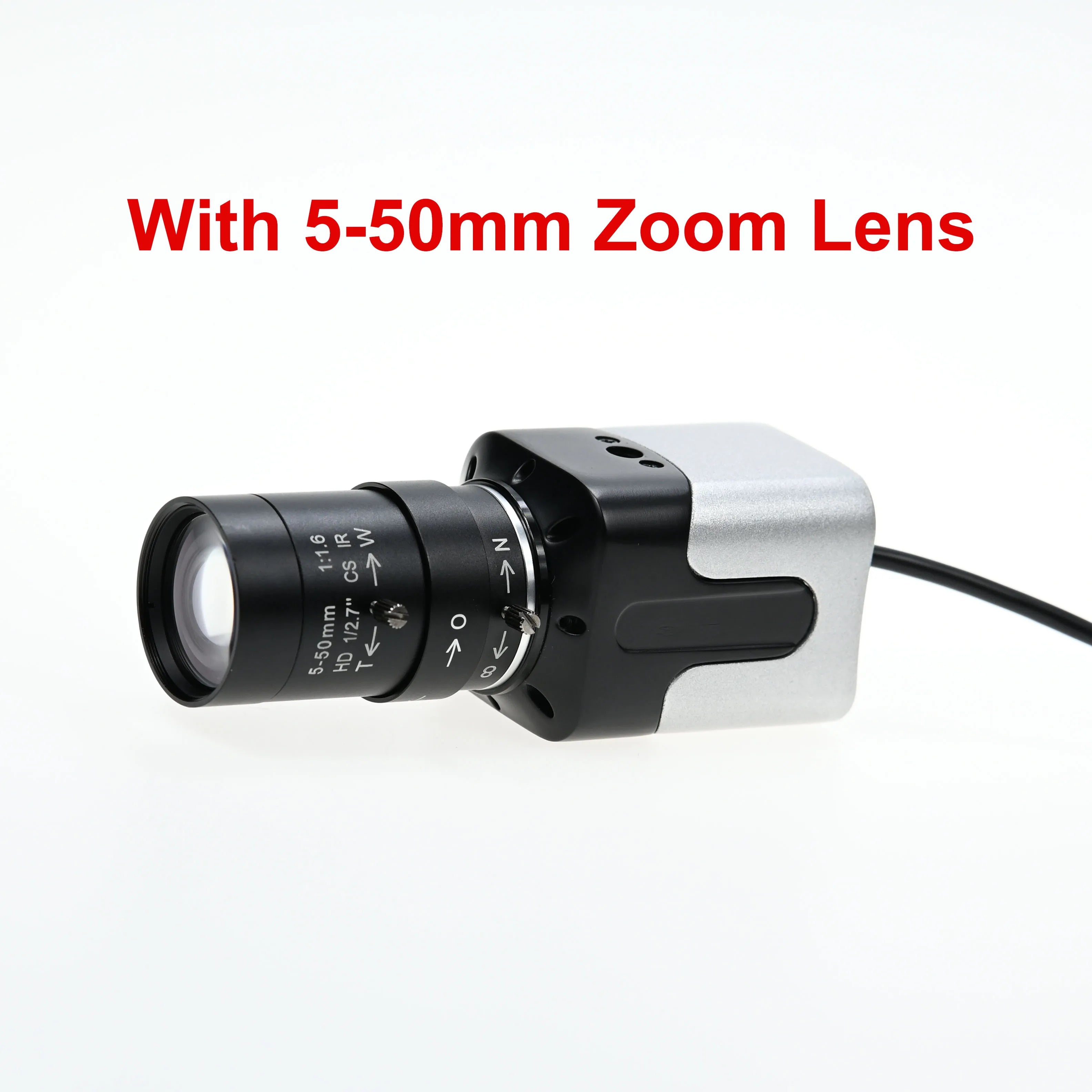 Ultra HD 16MP USB Camera,IMX298,16 MegaPixel Mini Box Webcam With Varifocal CS Lens 5-50mm 2.8-12mm,Plug
