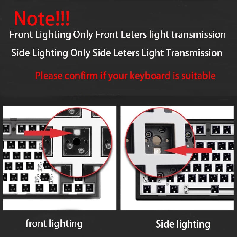 OEM Profile Gradient Keycaps ISO Enter Side Printed PBT Double Shot Keycap For Cherry MX Switch Mechanical Keyboard Key