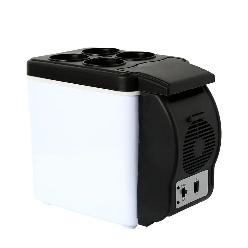 Portable 6L Car Refrigerator Mini Fridge Cold And Warm Box Mini Fresh-Keeping Incubator 12V High-Capacity Low Energy