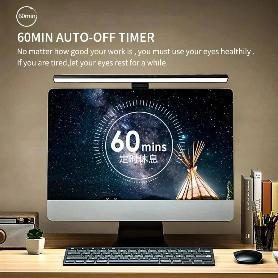 33cm 50cm Bar LED Desk Lamp USB PC Computer Monitor Screen Light Dimmable 3 Colors Hanging Table Lamp for Reading Study