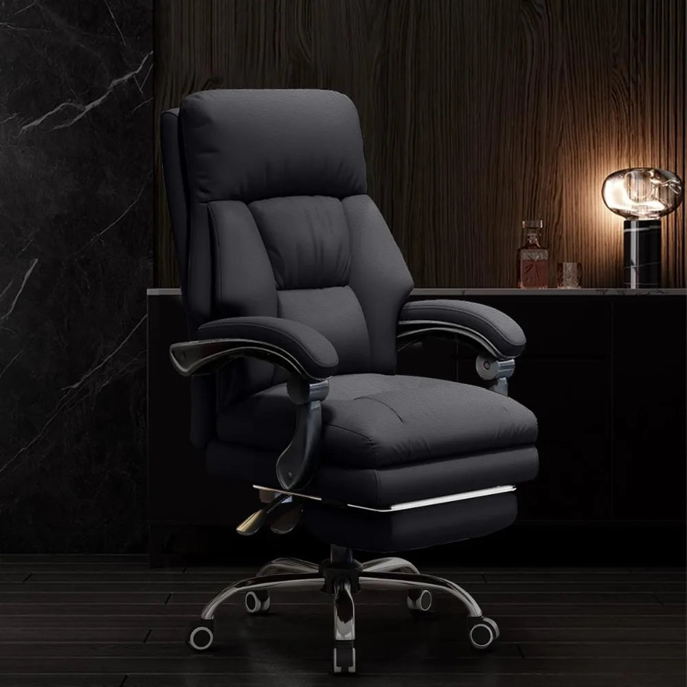 High Back Office Chair Executive Desk Chair with Foot Rest Comfortable Computer Gaming Chairs Swivel Work Chair