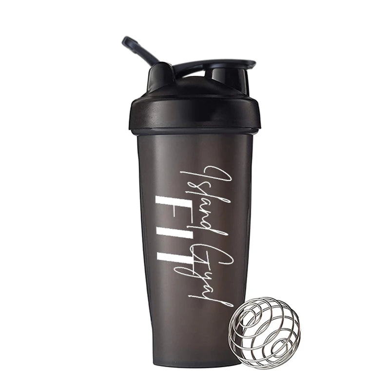 Dropshipping Resistance Bands Shaker Cup Personalized Custom Logo Protein Sport Plastic Cup Shaker Bottle